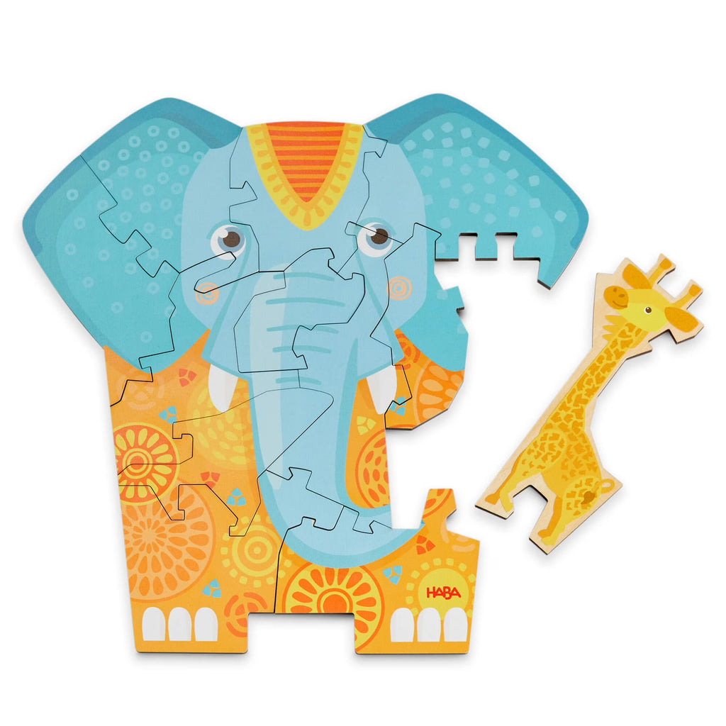 HABA 2-in-1 Elephant Wooden Puzzle