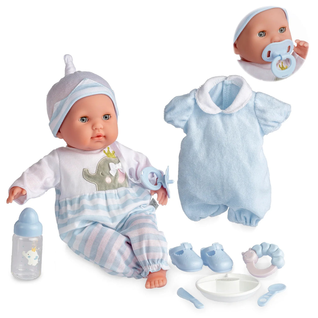 JC Toys Berenguer Boutique 15" Soft Body Baby Doll gift set