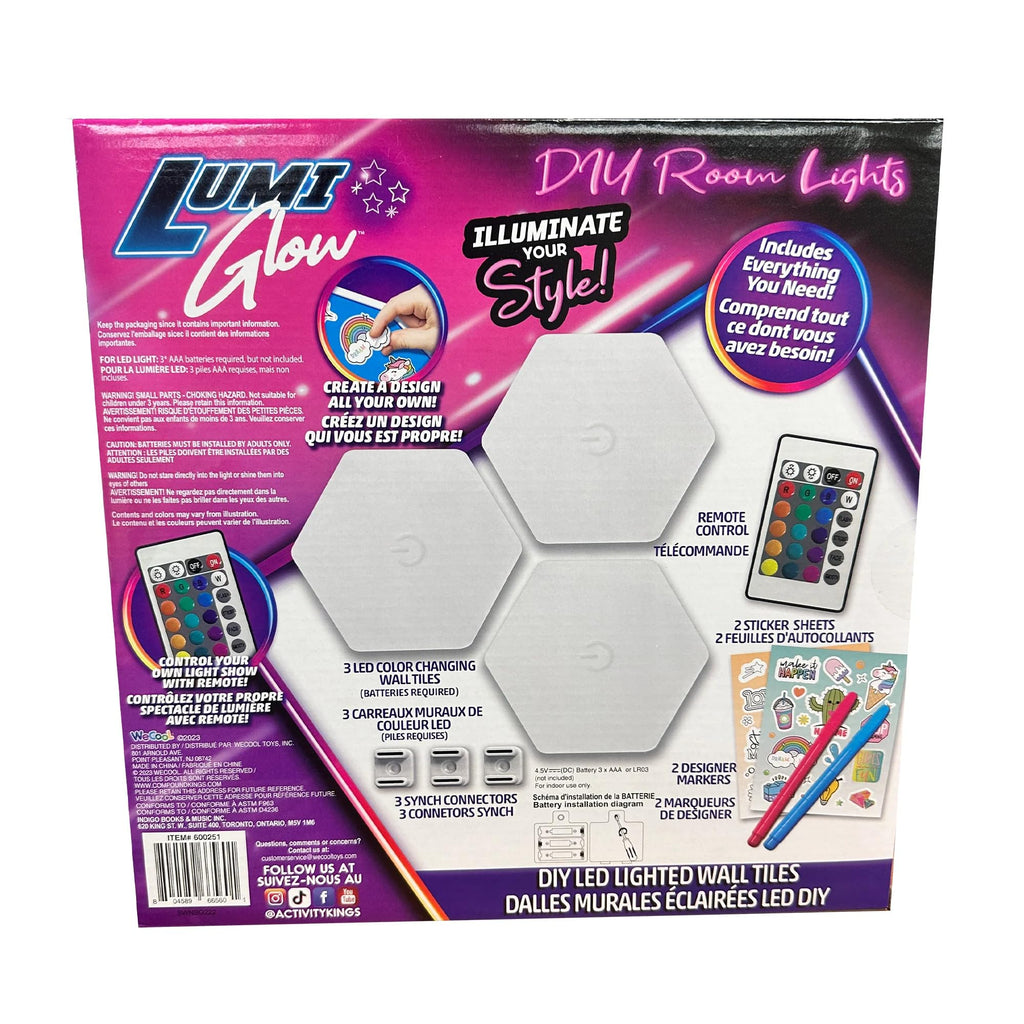 LumiGlow DIY LED Lighted Wall Tiles