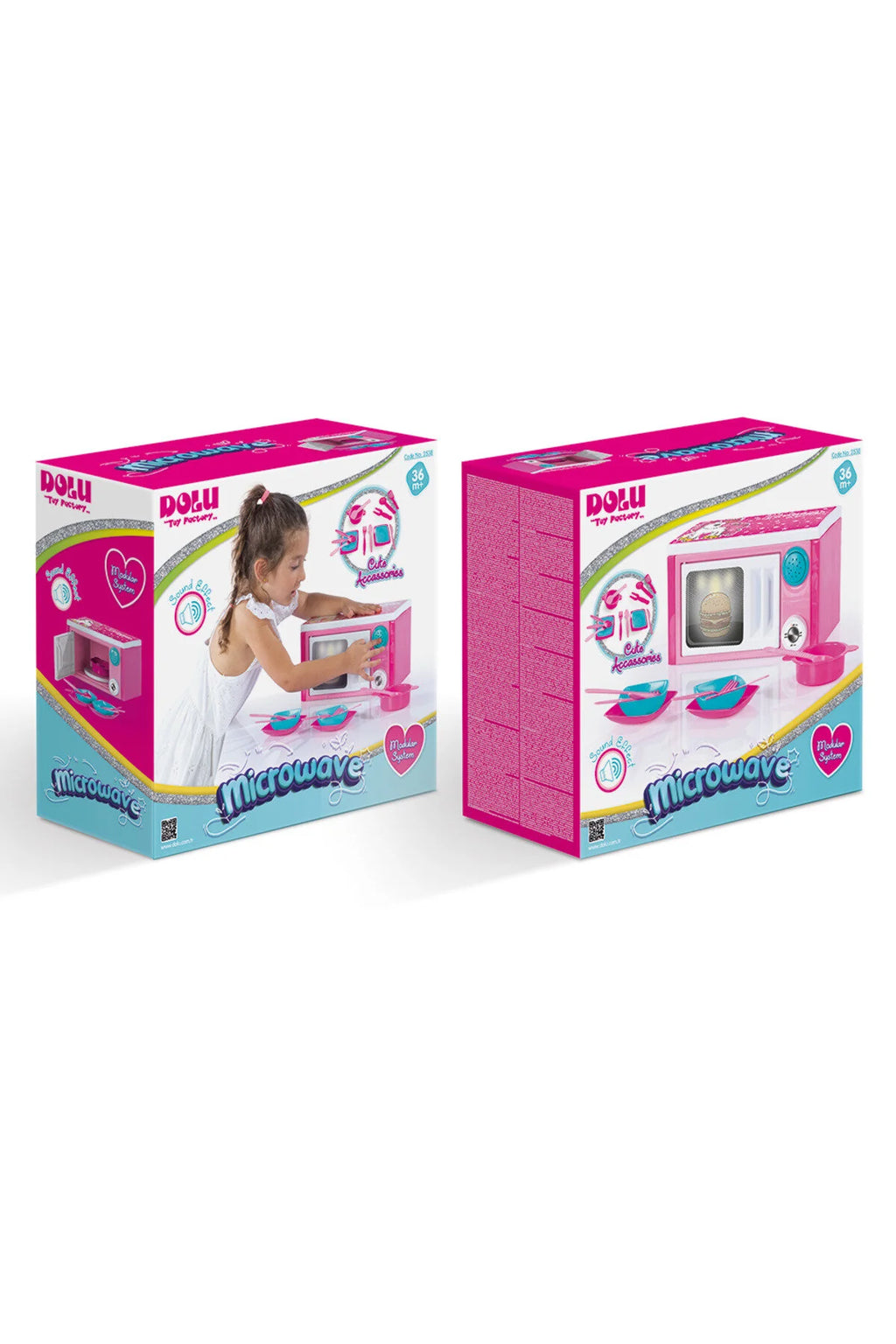 Dolu Unicorn Pink Microwave Oven and Accessories