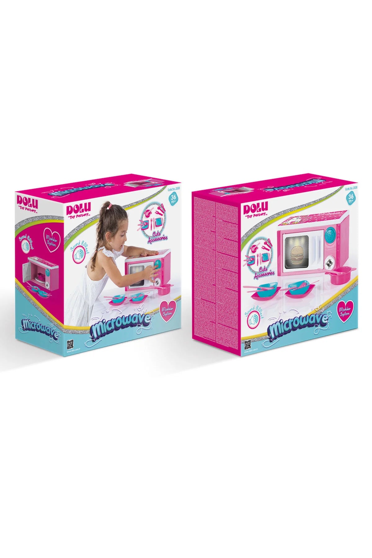 Dolu Unicorn Pink Microwave Oven and Accessories