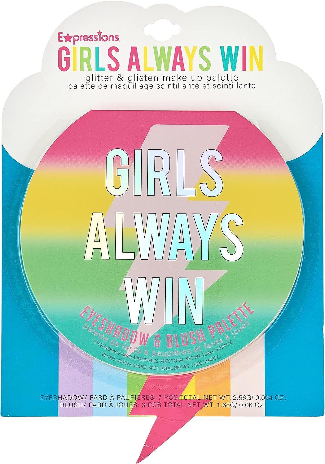 Expressions Girl "Girls Always Win" glitter & glisten makeup palette