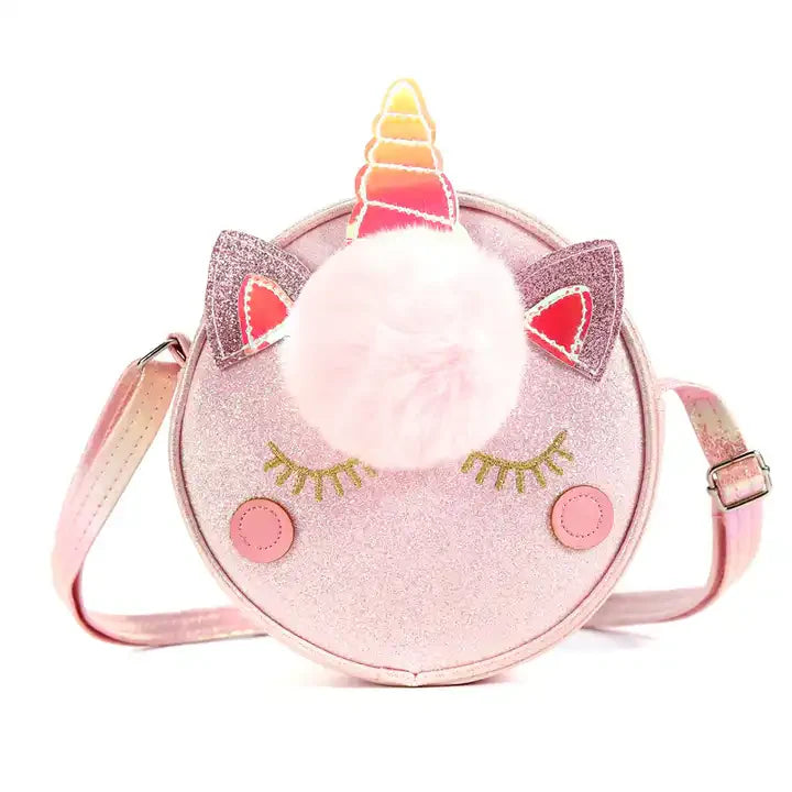 PINK GLITTER UNICORN BAG