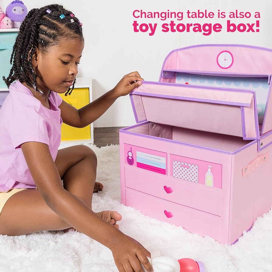 Adora Perfectly Pink Baby Doll Changing Table