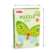 HABA 2-in-1 Butterfly Wooden Puzzle