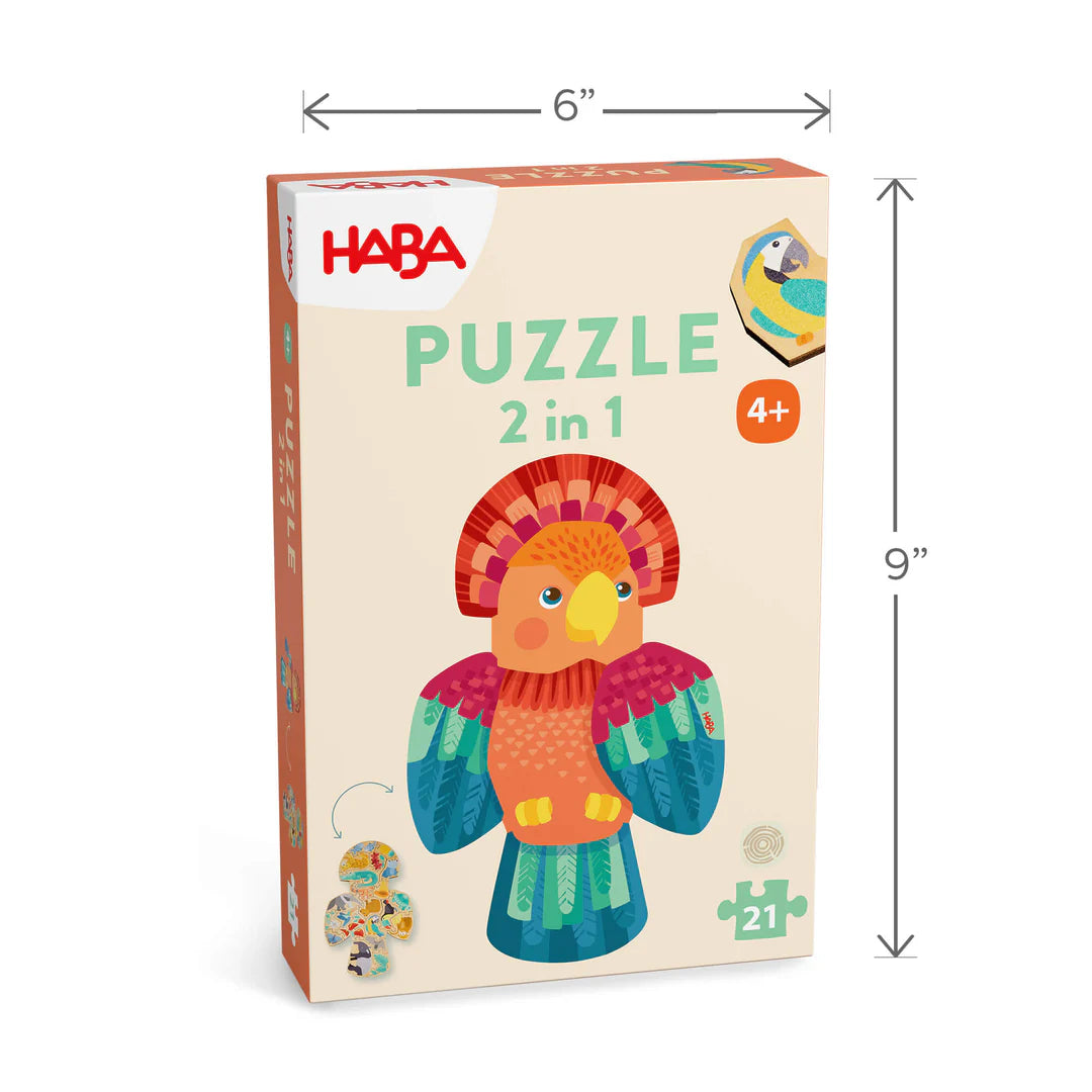 HABA Parrot 2-in-1 Wooden Puzzle